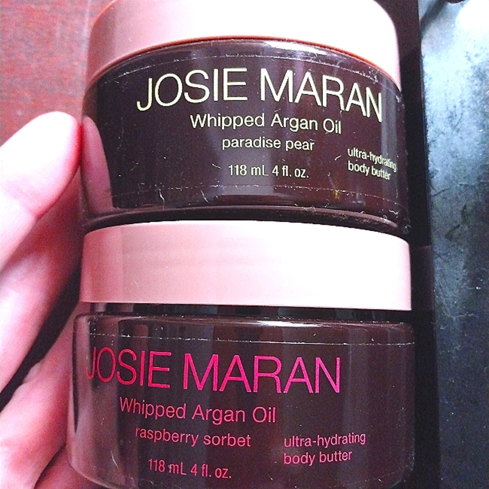 New Josie Maran whipped argan oil body butter lotion ultra hydration moisturizer